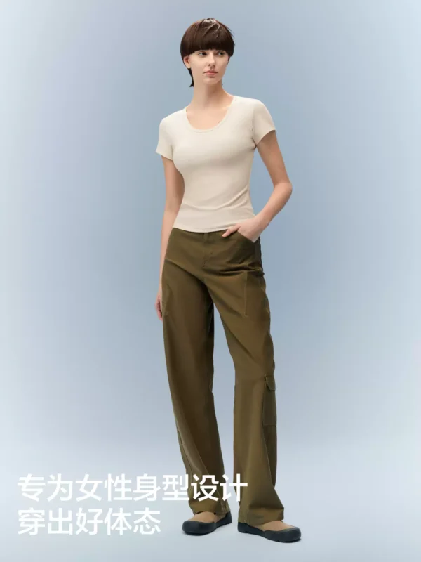 O1CN014zbjFm1Y2ViTvQbLr_3035493001.jpg_q50.jpg_.webp 【刘浩存同款】蕉内凉皮501Cool短袖t恤女内搭上衣打底衫新款夏季