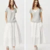 O1CN016vp6Oj1LUMo7lsGkG_397341302.jpg_q50.jpg_.webp 森马短袖T恤女夏季棉麻假两件拼色U领2026新款气质简约风时尚衣服