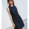 O1CN019HuHCK2FYax9VIynI_2104668892.jpg_q50.jpg_.webp UR2026夏季新款女装休闲简约抽褶圆领牛仔连衣裙UYY860133+#