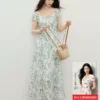O1CN01BDShjg2DLeX7d5BZy_4611686018427387649-0-item_pic.jpg_q50.jpg_.webp 周也代言红袖气质感连衣裙2026夏季新款女装度假风撞色串珠碎花裙