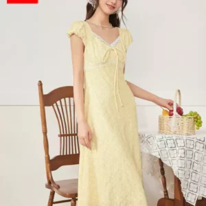 O1CN01BcpQQQ1LISVwI8TZQ_4611686018427380236-0-item_pic.jpg_q50.jpg_.webp IEF/爱依服2026夏季新款韩系甜美温柔气质时髦洋气连衣长裙