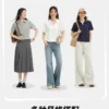 O1CN01C4BpI11RqFQBzGGUa_106852162.jpg_q50.jpg_.webp 热风女士V领POLO衫短袖T恤上衣2026年夏季新款灰色基础POLO短T恤