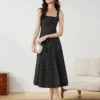 O1CN01CuBdtc1LISVwPvITI_2983371276.jpg_q50.jpg_.webp IEF/爱依服连衣裙2026夏季新款法式气质感复古波点方领吊带长裙