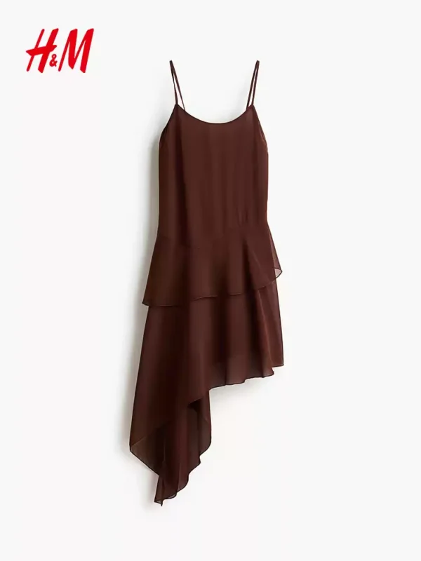 O1CN01FAk5Lc1UUDDtkOCTX-3676232520.jpg_q50.jpg_.webp HM女装连衣裙海岛假日穿搭不规则雪纺吊带短款迷你上衣裙1324588