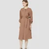 O1CN01K1umyT1Lu0yu2TdDc_2211755501358.jpg_q50.jpg_.webp MaxMara 2026春夏新品女装亚麻直筒长款连衣裙6221136206&