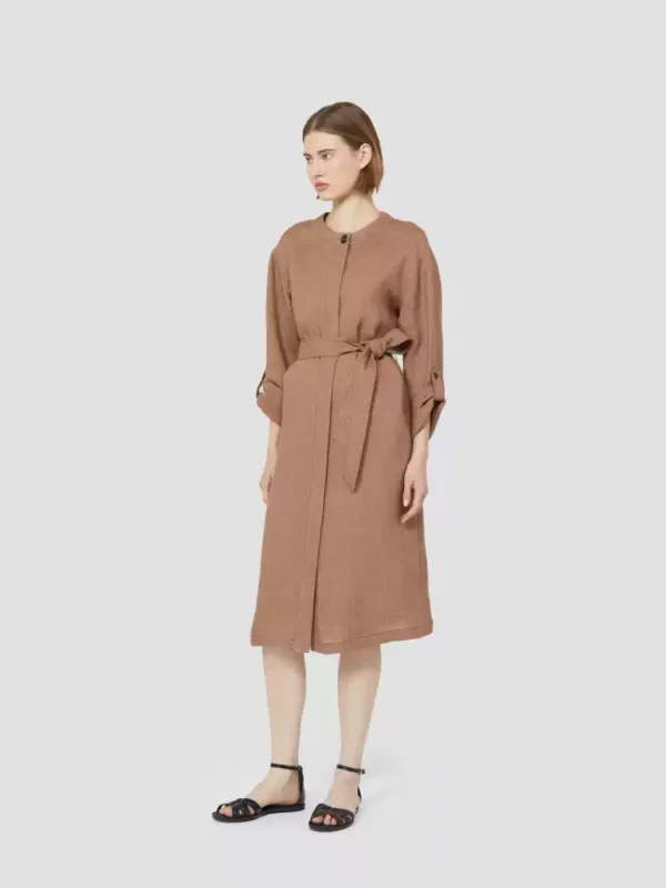 O1CN01K1umyT1Lu0yu2TdDc_2211755501358.jpg_q50.jpg_.webp MaxMara 2026春夏新品女装亚麻直筒长款连衣裙6221136206&