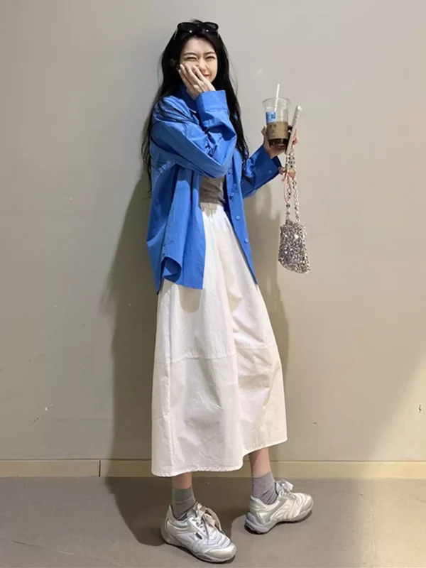 O1CN01K2WVI21nGuPjtOIqc_4611686018427379895-0-item_pic.jpg_q50.jpg_.webp 夏季减龄穿搭一整套2026新款巨好看防晒衬衫出游松弛感裙子三件套