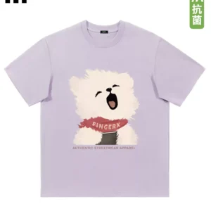 O1CN01LsJH0K20firz6cztm_4611686018427385037-0-item_pic.jpg_q50.jpg_.webp it FINGERCROXX多巴胺短袖t恤女2026新款漂亮情侣抗菌纯棉上衣男D