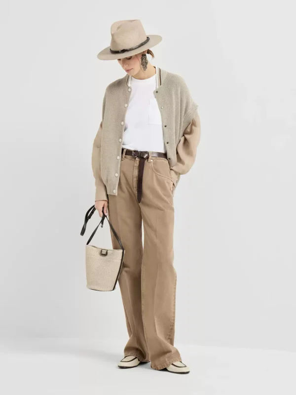 [BC女装春夏新品]Brunello Cucinelli 休闲圆领修身棉质T恤