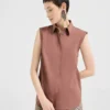 [BC女装春夏新品]Brunello Cucinelli 时尚休闲简约无袖衬衣衬衫