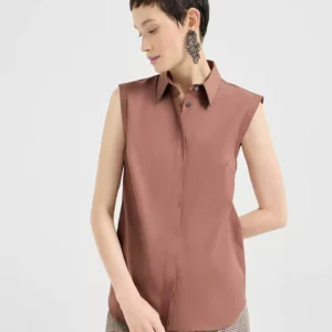 [BC女装春夏新品]Brunello Cucinelli 时尚休闲简约无袖衬衣衬衫