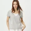 O1CN01VWuEcr1LUMo7AP7R0_397341302.jpg_q50.jpg_.webp 森马短袖T恤女夏季棉麻假两件拼色U领2026新款气质简约风时尚衣服