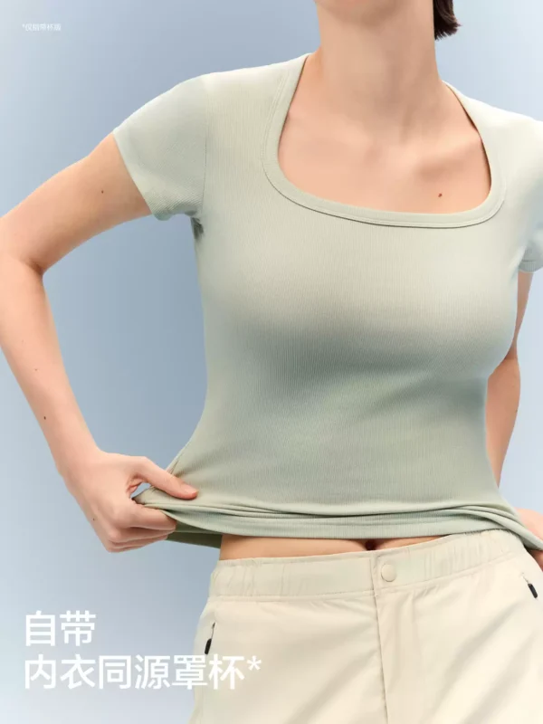 O1CN01Vjkd6e1Y2ViU9MMir_3035493001.jpg_q50.jpg_.webp 【刘浩存同款】蕉内凉皮501Cool短袖t恤女内搭上衣打底衫新款夏季