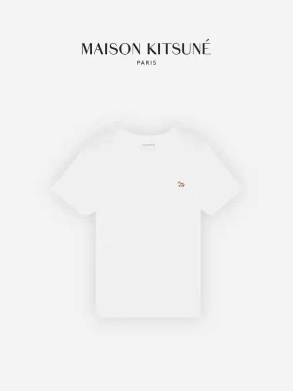 O1CN01YyNtob1G3jd5z8oYv_2207690460567.jpg_q50.jpg_.webp 【经典系列】Maison Kitsune女款小狐狸刺绣时尚休闲棉质圆领T恤