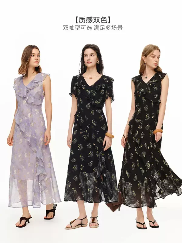 O1CN01ZAVr4r1DVGfJDnocq_4078840221.jpg_q50.jpg_.webp 独束女装【浅夏花园】暗格纹花朵荷叶边连衣裙夏季新款甜美碎花裙