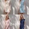 O1CN01aVC55Z2JbZzppUv4j_3906869440.jpg_q50.jpg_.webp it b+ab法式连衣裙女褶皱收腰简约高级感2026夏季漂亮短款小裙子