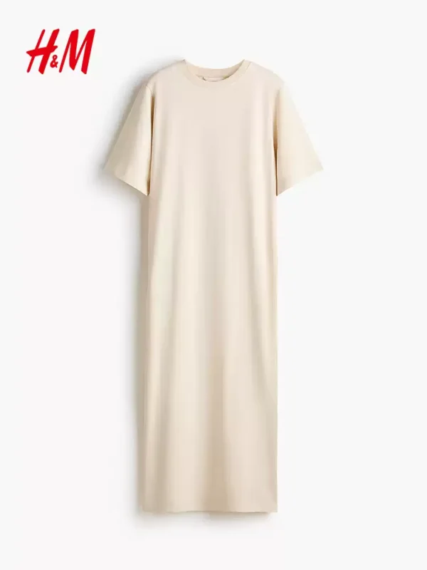 O1CN01ha3e3R1UUDDlhdRUe-3676232520.jpg_q50.jpg_.webp HM2026夏季新款女装T恤式连衣长裙1331397