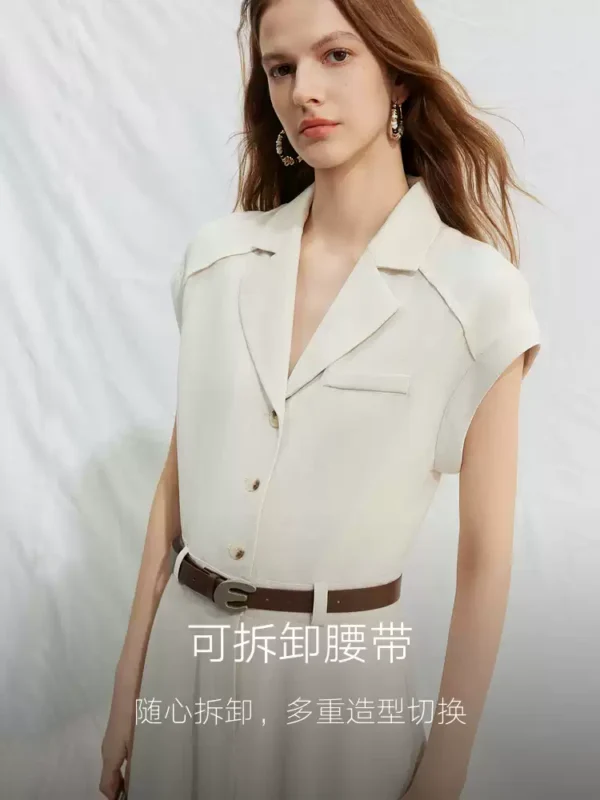 O1CN01joiRyw22Xb0cgGFzK-2209697117130.jpg_q50.jpg_.webp ELLE老钱风亚麻连衣裙女2026夏新款收腰松弛感通勤时尚a字裙长裙