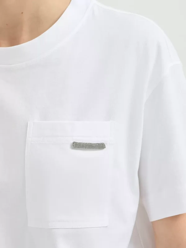 [BC女装春夏新品]Brunello Cucinelli 休闲圆领修身棉质T恤