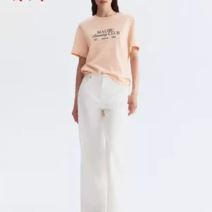O1CN01oopDoQ1UUDDxHxIUe_4611686018427386696-0-item_pic.jpg_q50.jpg_.webp HM女装T恤夏季文艺复古穿搭美式圆领红色字母印花短袖上衣1274171