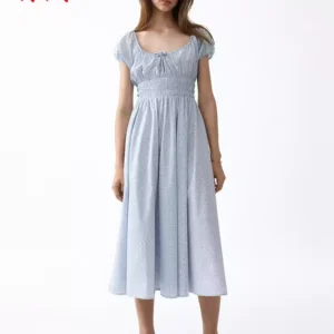 O1CN01rBHQJp1UUDE24E3JI_4611686018427386696-0-item_pic.jpg_q50.jpg_.webp HM女装连衣裙2026夏季新款时尚气质通勤腰部缩褶连衣裙1313612