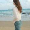 O1CN01zm8lRF1tJYIs5cA6m_745475881.jpg_q50.jpg_.webp 【空调衫】莱赛尔+桑蚕丝三彩2026春夏季镂空白色外套针织开衫女M